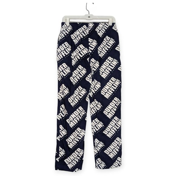 The Office Dunder Mifflin Navy & White Pull On Lounge Pants Size Medium - Picture 5 of 11